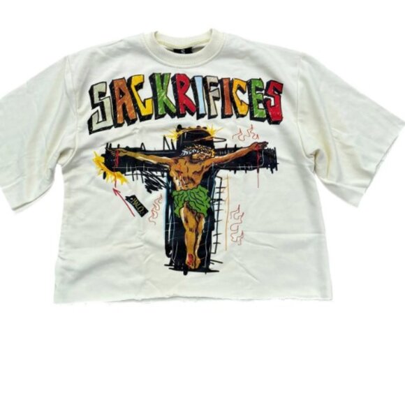 NEW! Sack Mercy - off white Boxy tee - Picture 3 of 3